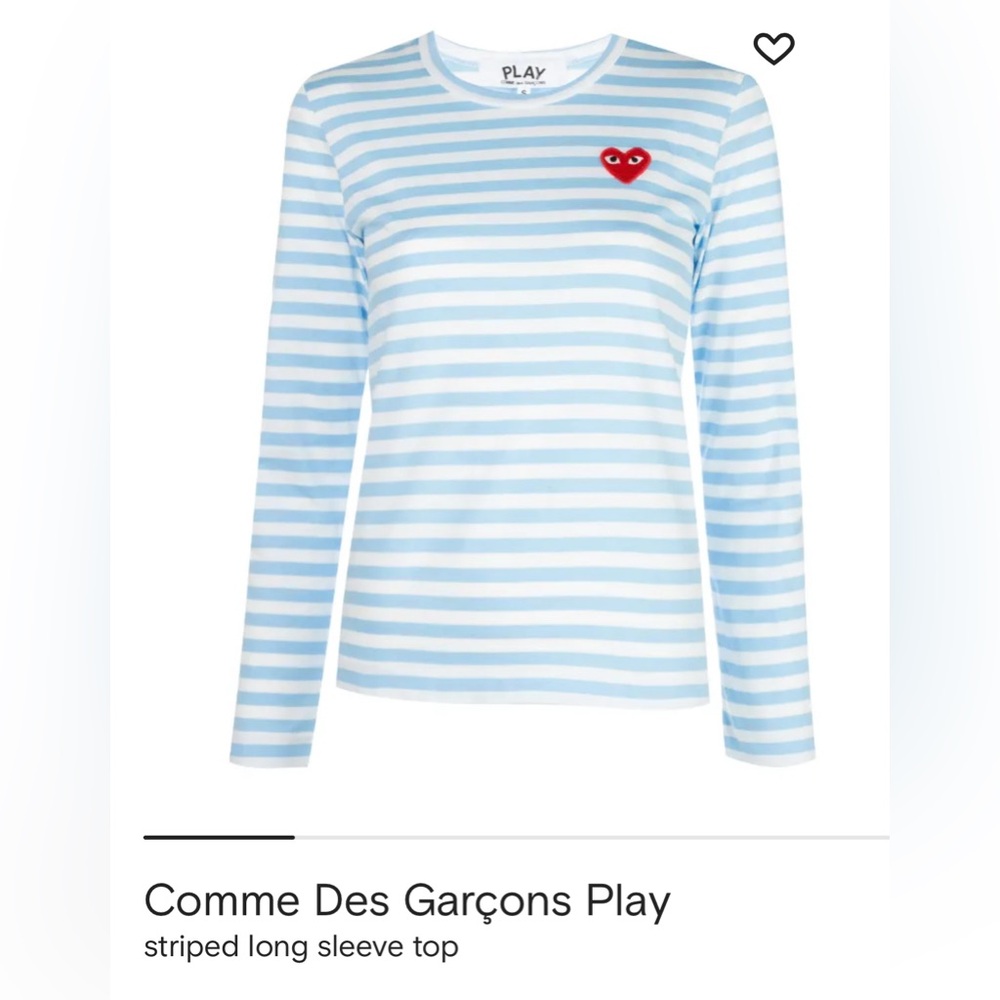 Comme Des Garçons Play
striped long sleeve top